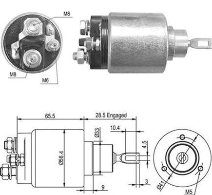 MAGNETI MARELLI Тяговое реле, стартер 940113050454